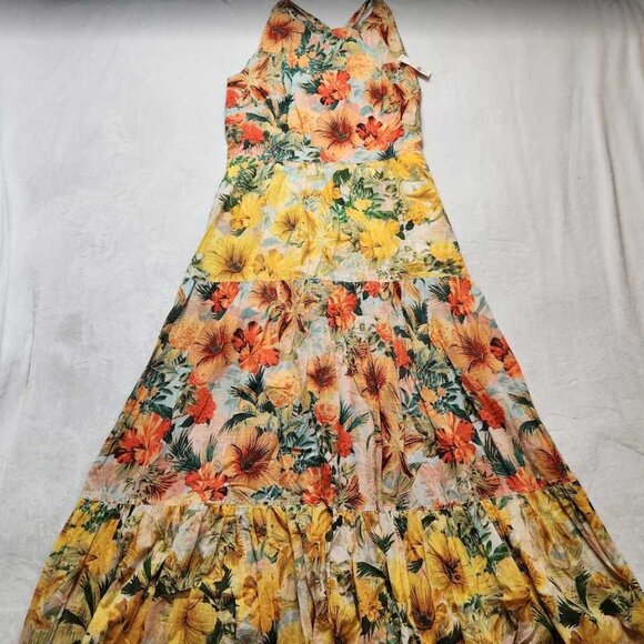 New women's XL Anthropologie x Pilcro halter tiered maxi dress - Picture 5 of 12